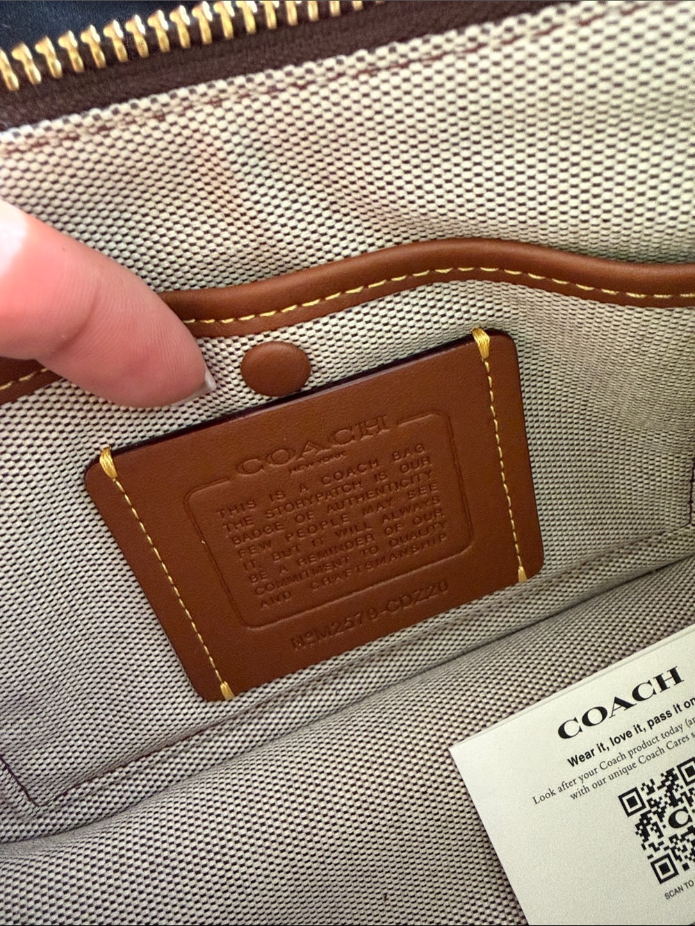 Coach Twin Turnlock Waverly Bag in maple - Picture 7 of 11